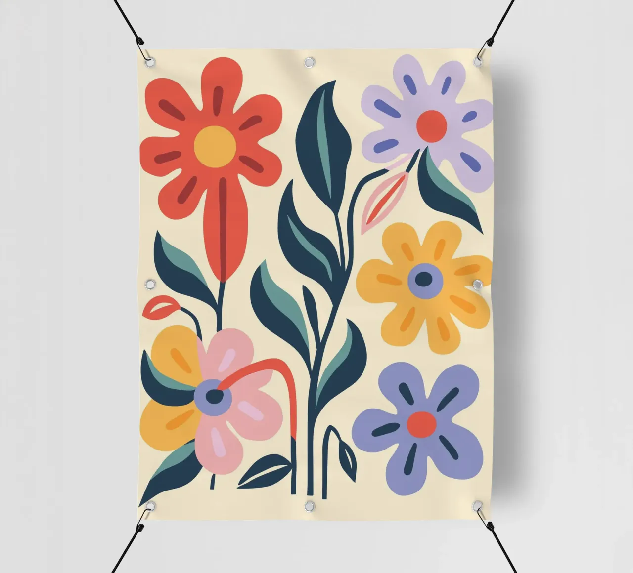 Splendore floreale colorato telo in pvc da Whole©