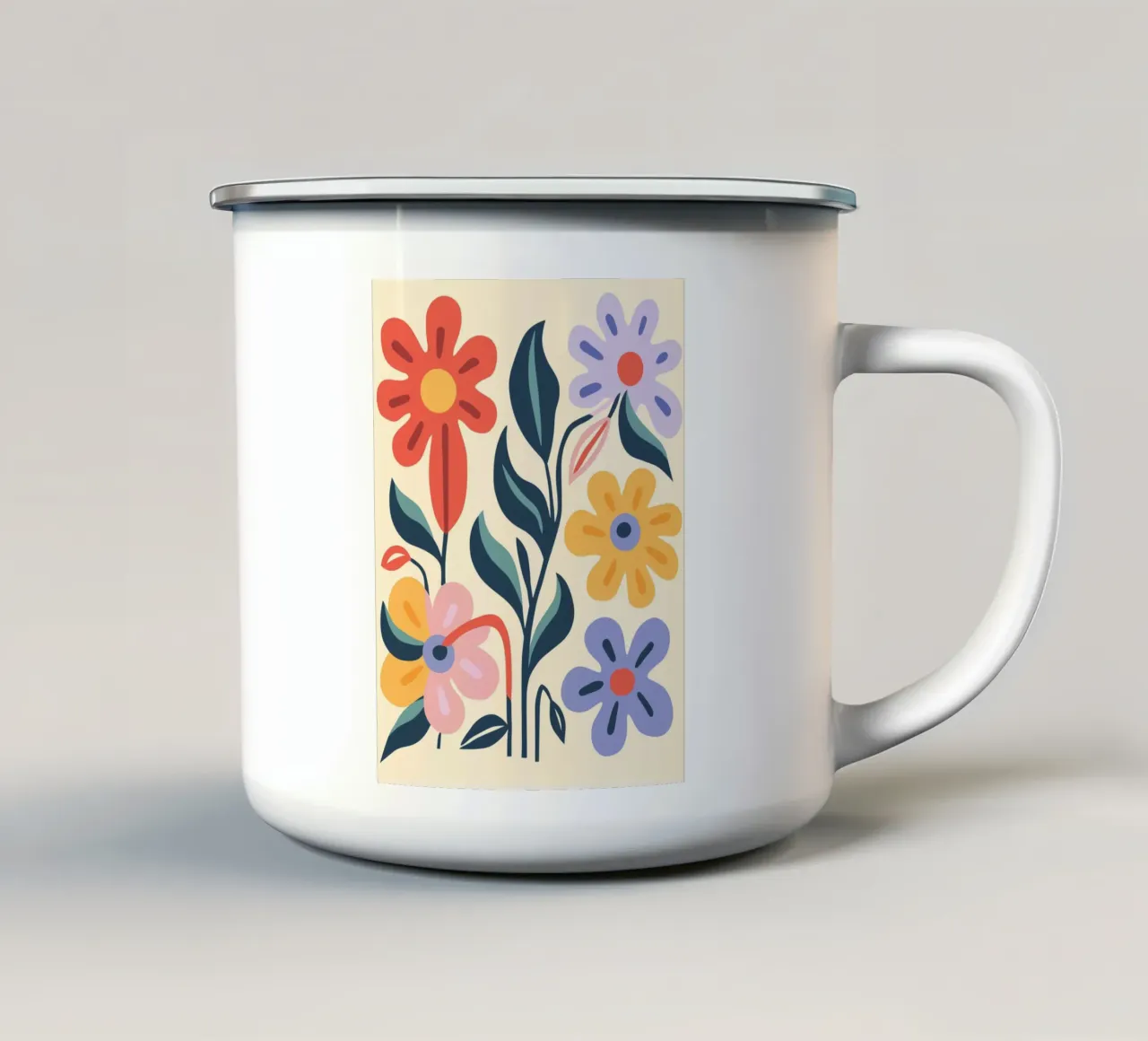 Splendore floreale colorato tazza in smalto da Whole©