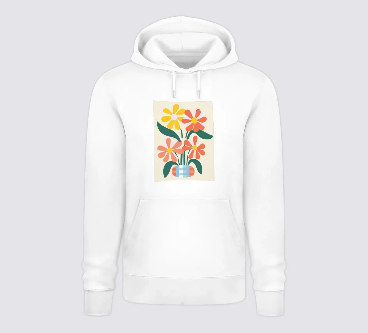 Illustrazione di un fiore allegro felpa con cappuccio da Whole©