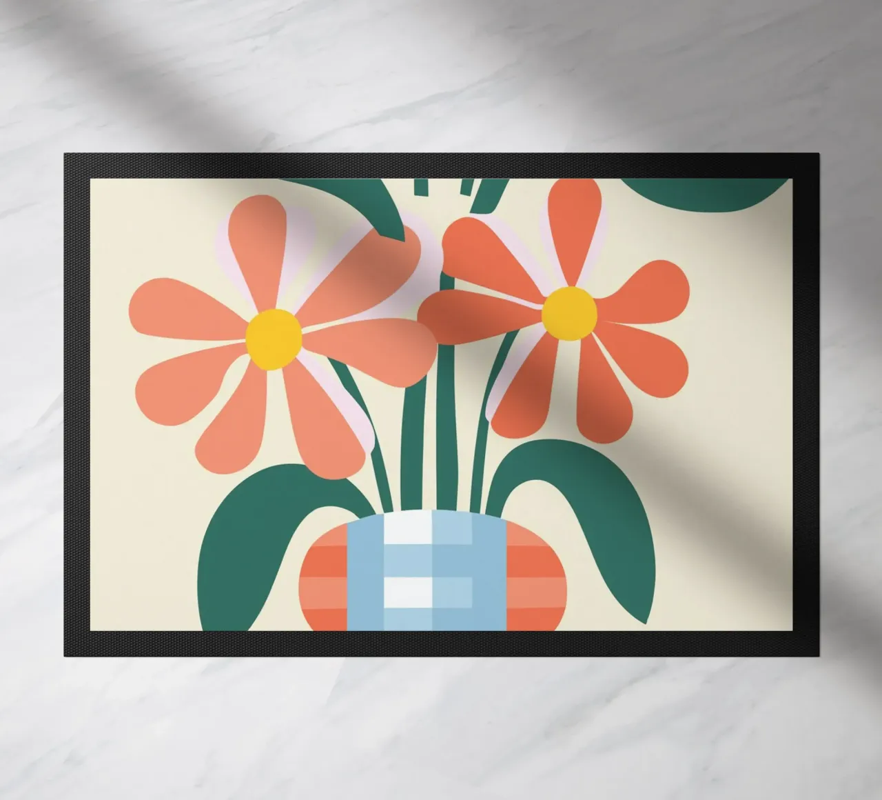 Illustrazione di un fiore allegro zerbino da Whole©