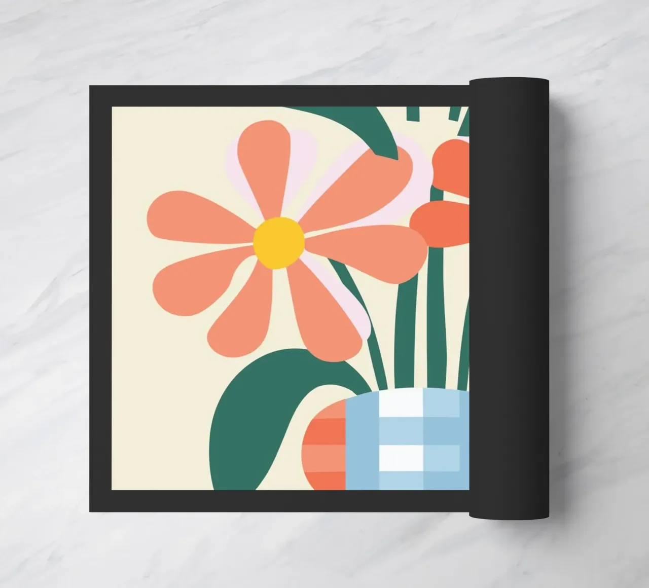 Illustrazione di un fiore allegro zerbino da Whole©