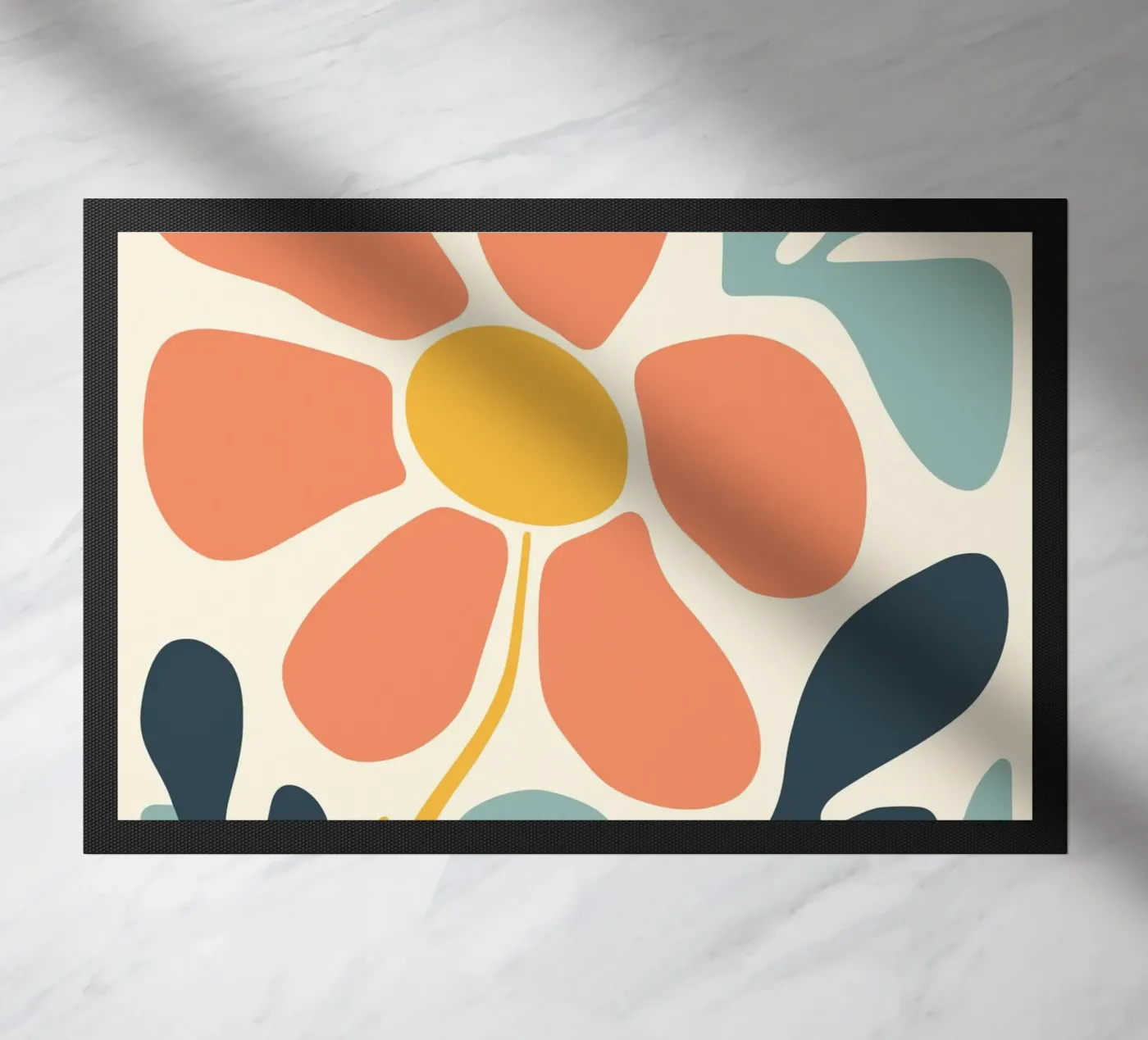 Abstract flower doormat by Whole©