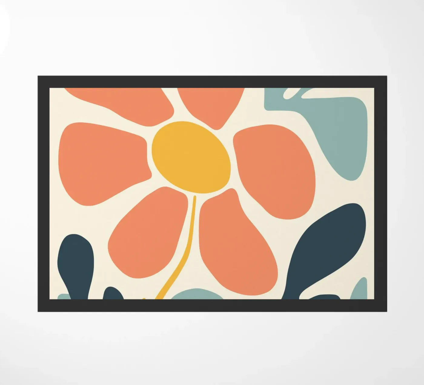 Abstract flower doormat by Whole©