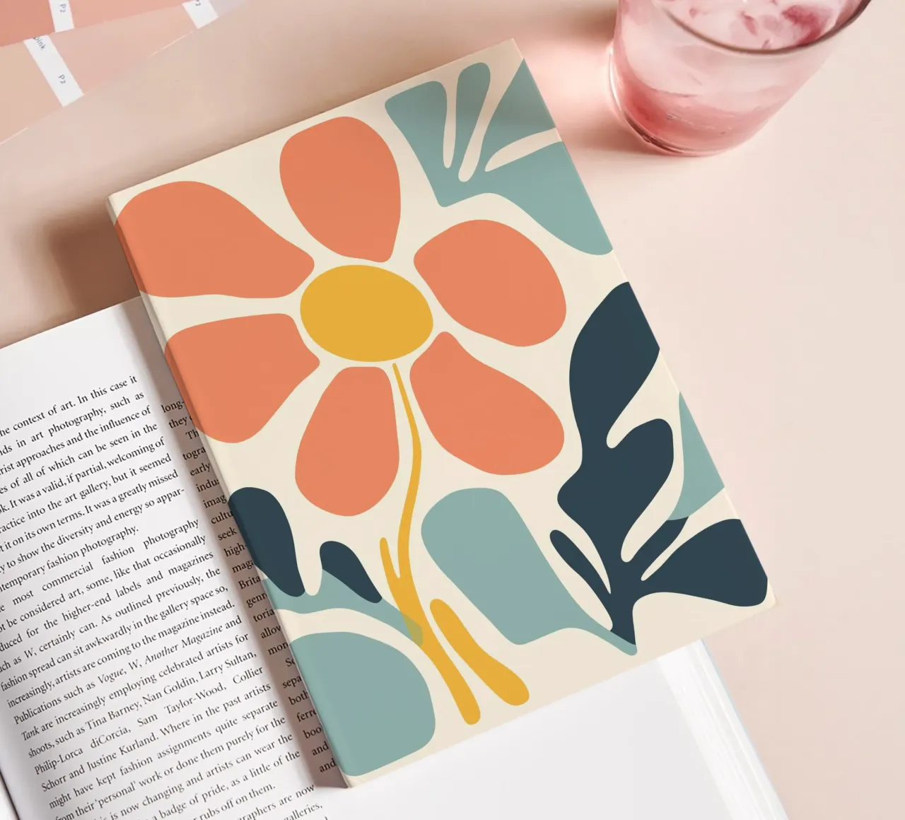 Abstrakte Blume Notizbuch von Whole©