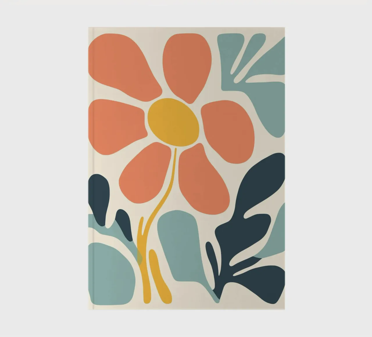 Flor abstracta cuaderno de Whole©