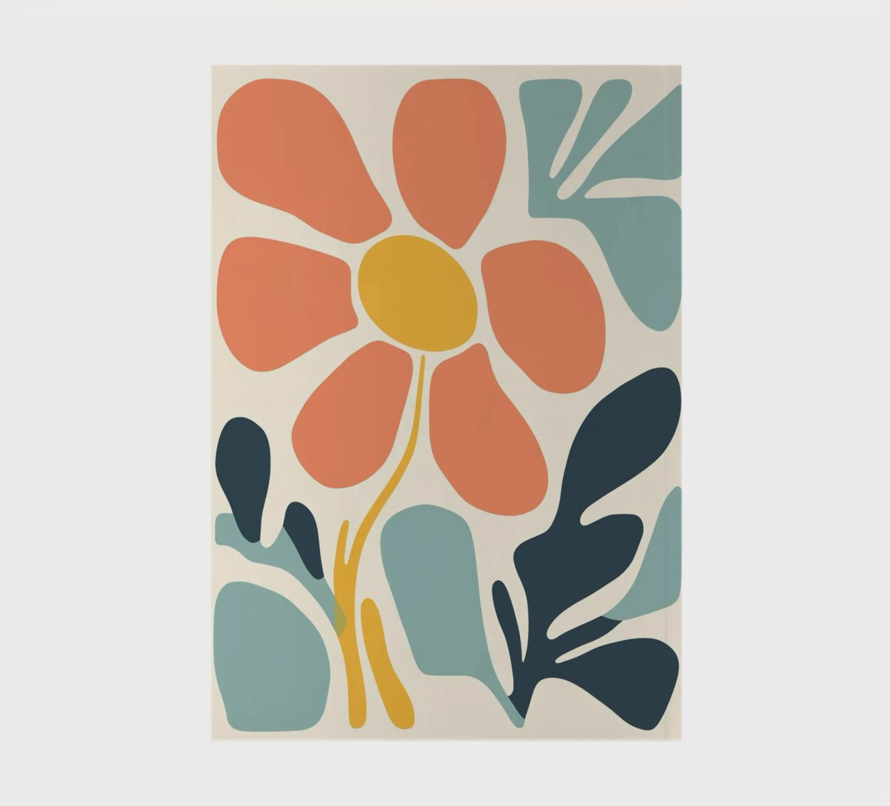 Abstract flower notebook by Whole©