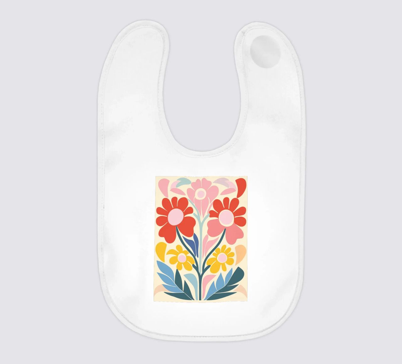 Design a splendore floreale bavaglino da Whole©