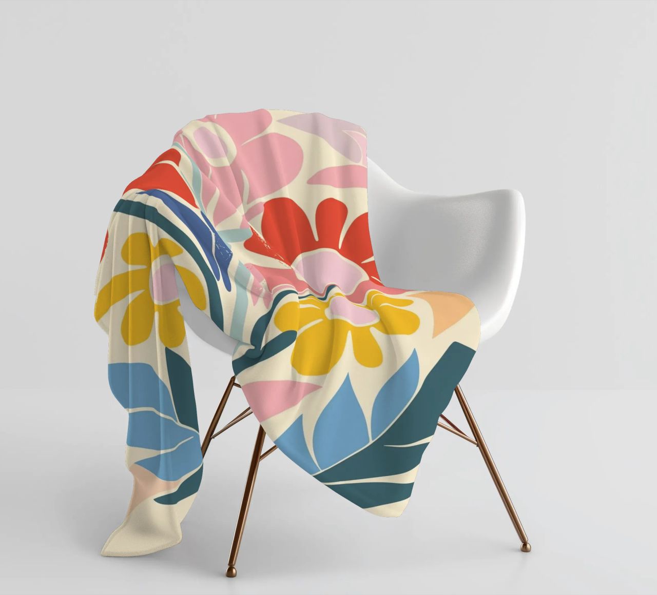 Design a splendore floreale coperta in pile da Whole©