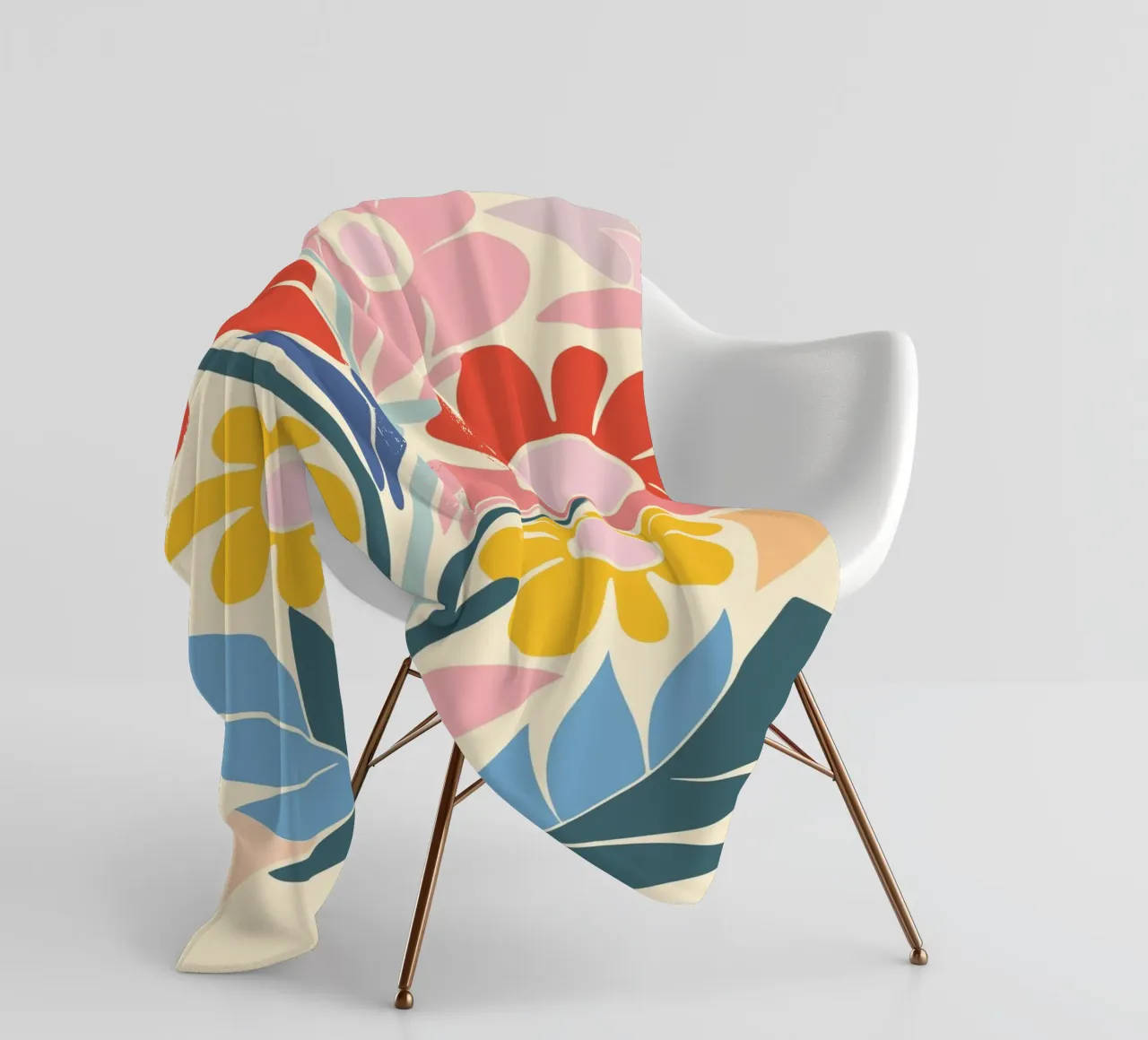Design a splendore floreale coperta in pile da Whole©