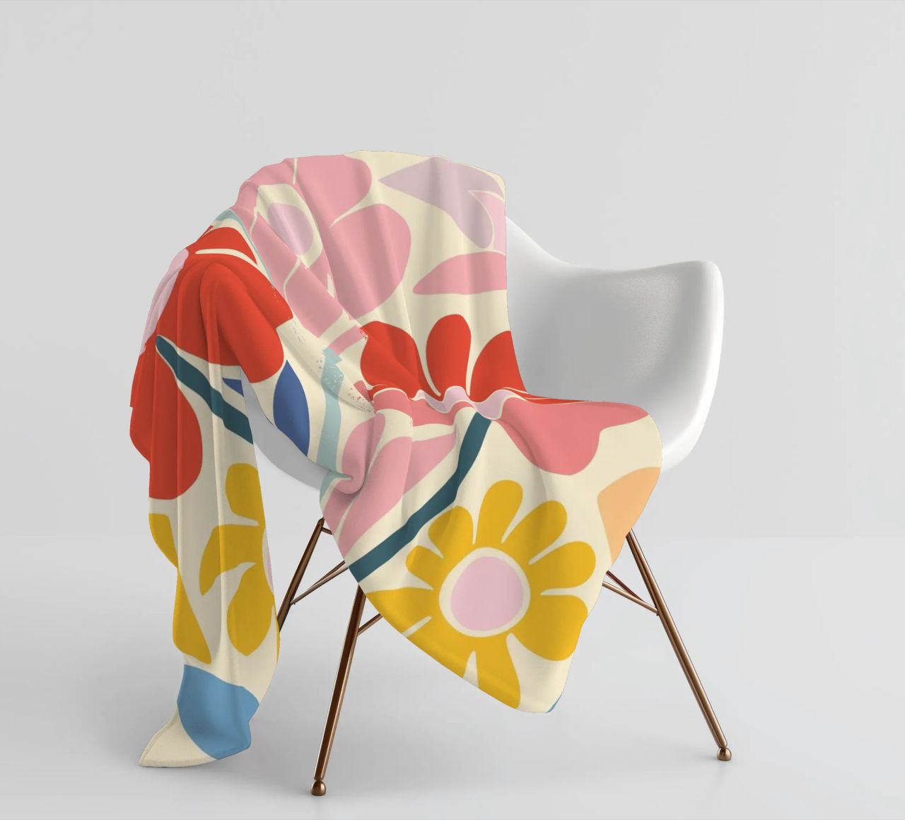 Design a splendore floreale coperta in pile da Whole©