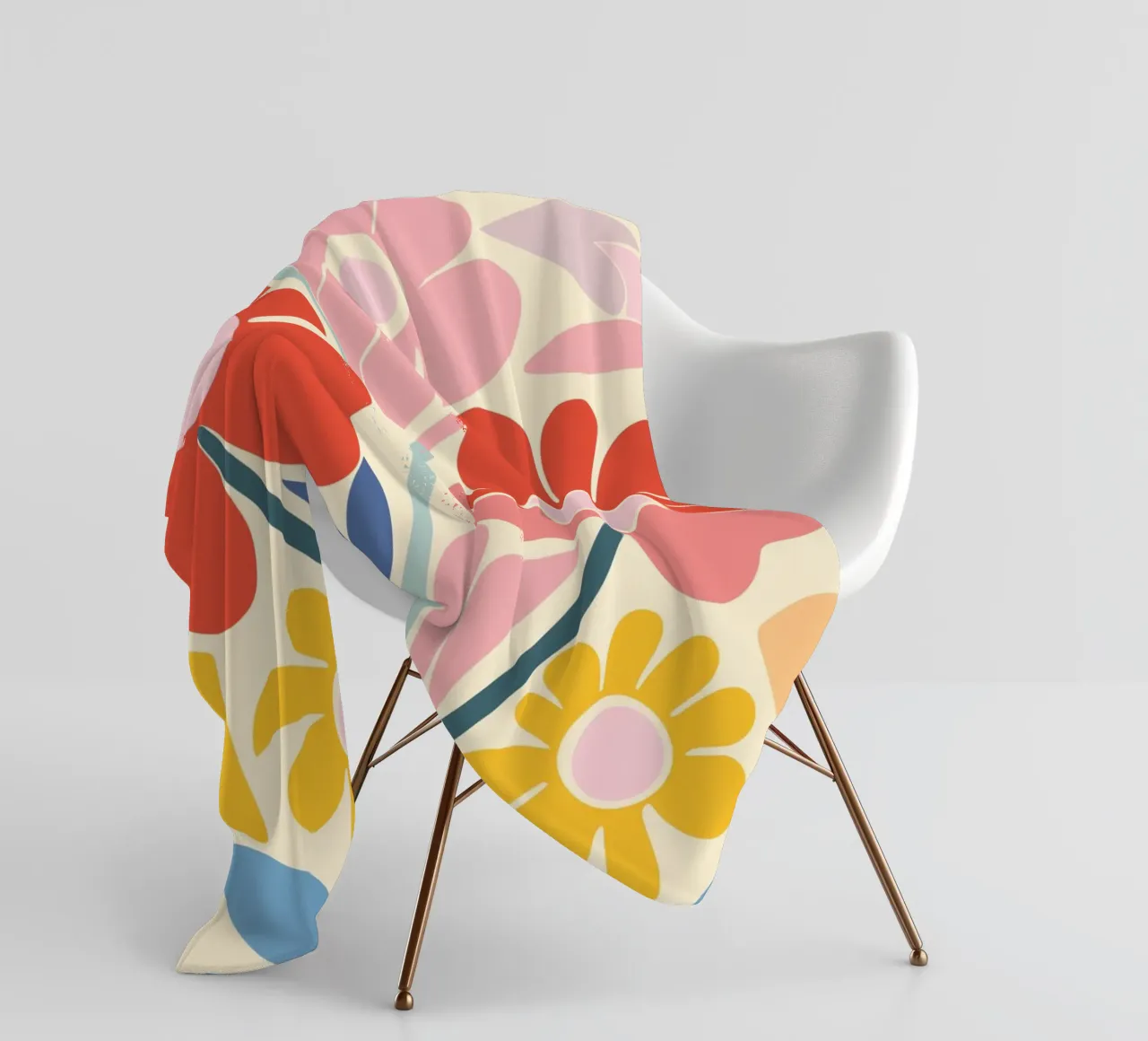 Design a splendore floreale coperta in pile da Whole©