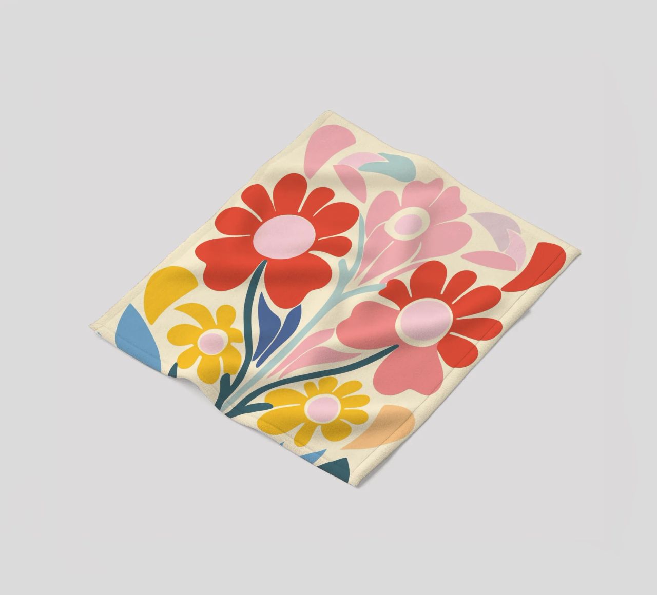 Design a splendore floreale coperta in pile da Whole©