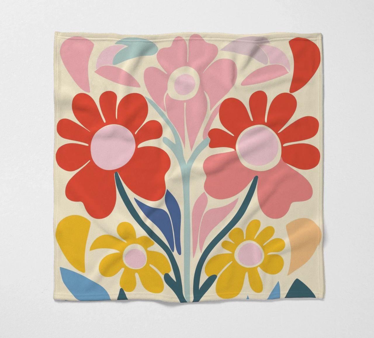 Design a splendore floreale coperta in pile da Whole©