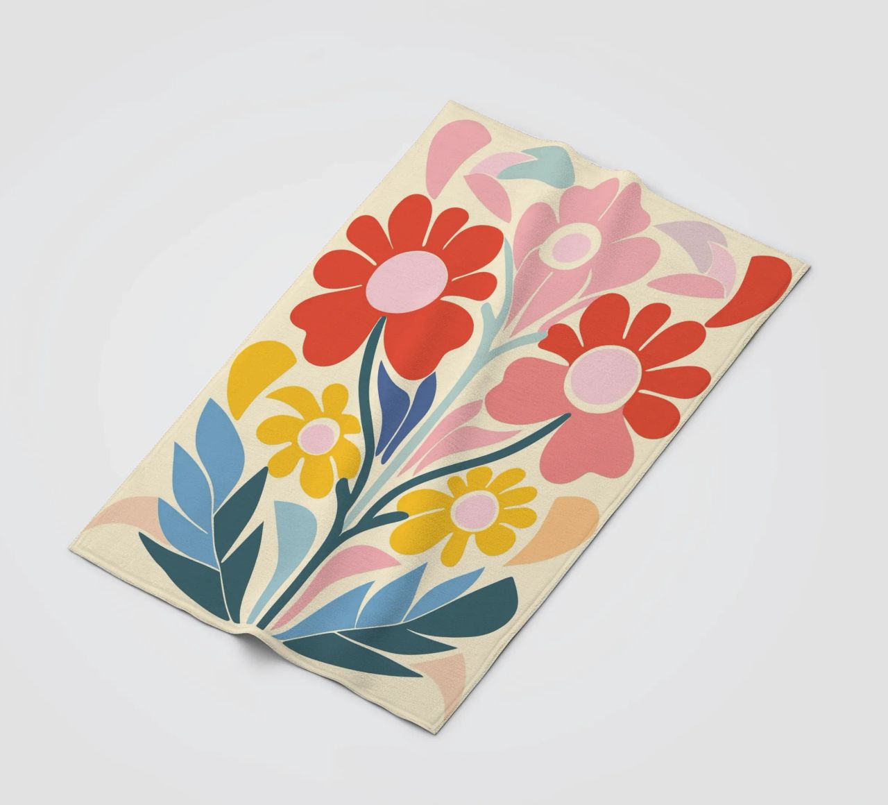 Design a splendore floreale coperta in pile da Whole©