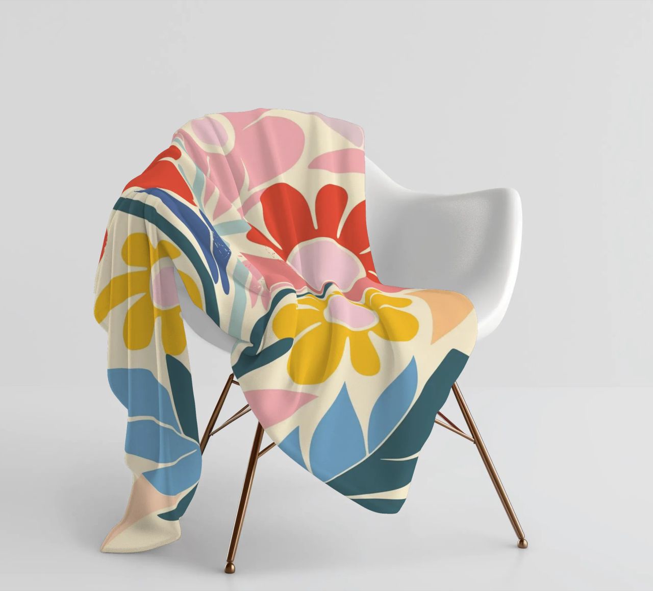 Design a splendore floreale coperta in pile da Whole©