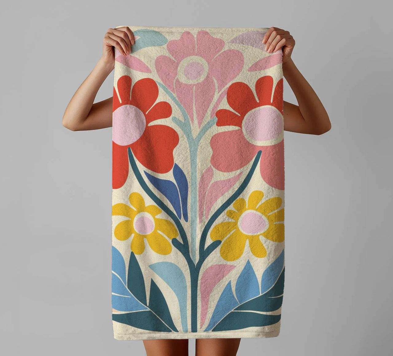 Design a splendore floreale asciugamano da bagno da Whole©