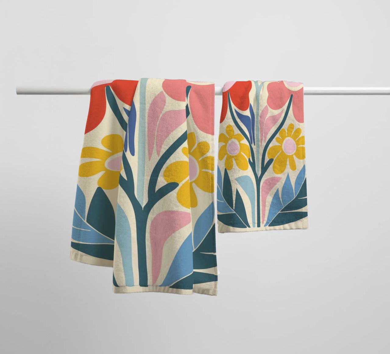 Design a splendore floreale asciugamano da bagno da Whole©