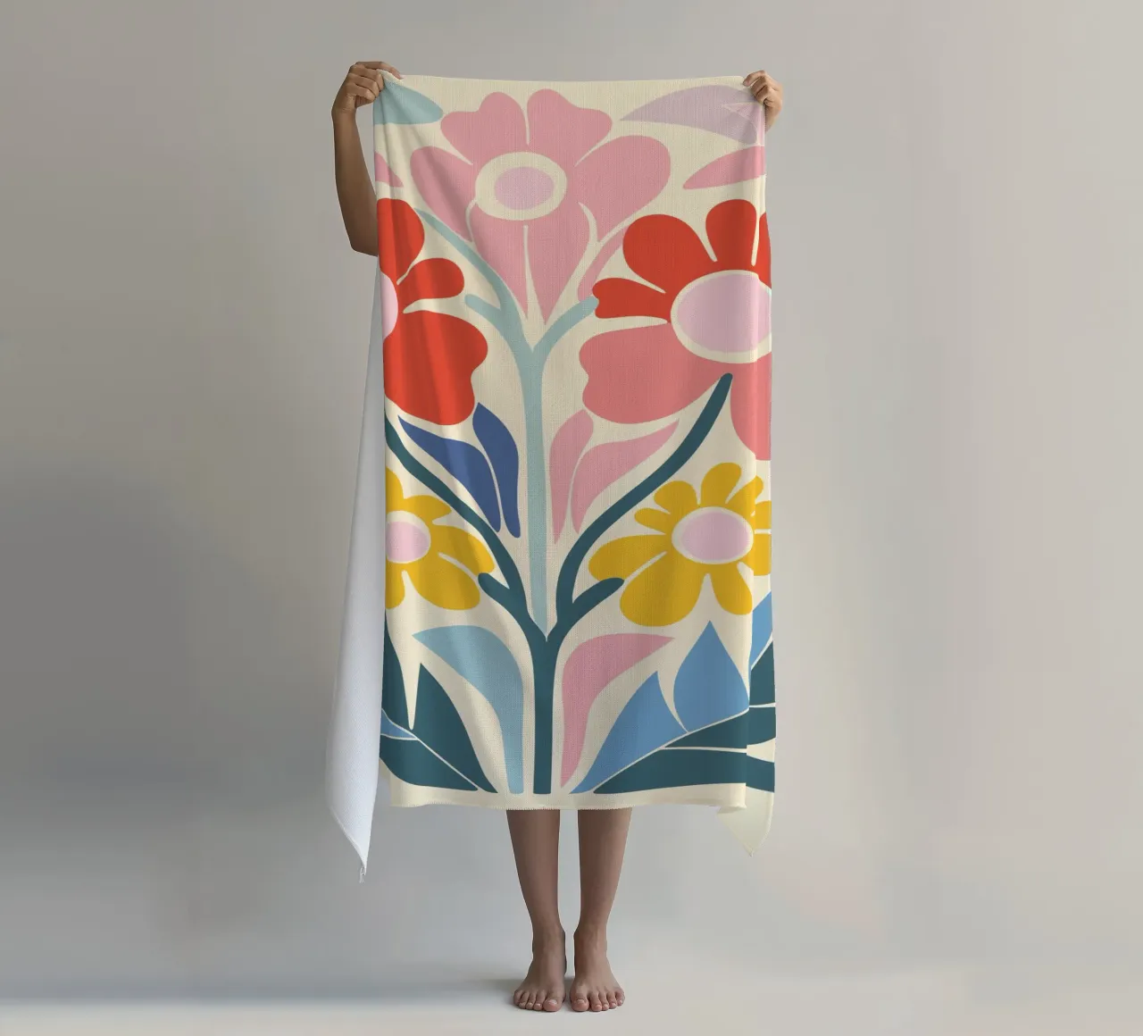 Design a splendore floreale telo mare da Whole©