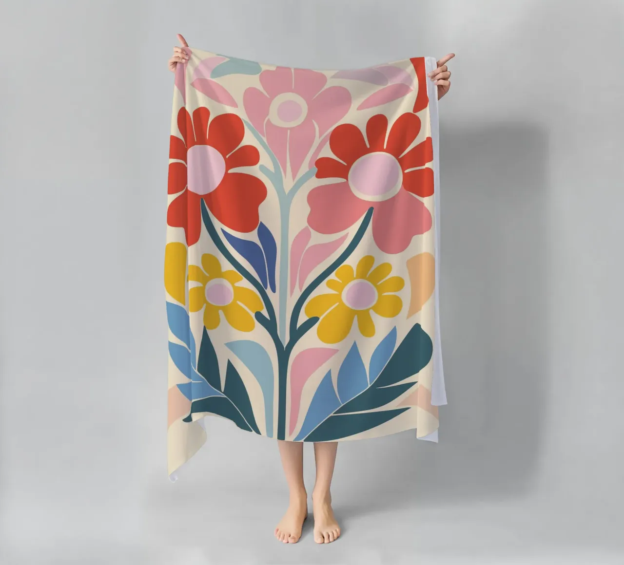 Design a splendore floreale telo mare da Whole©