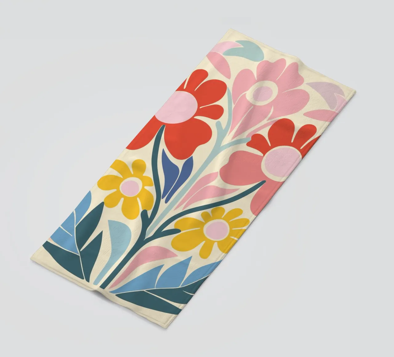 Design a splendore floreale telo mare da Whole©