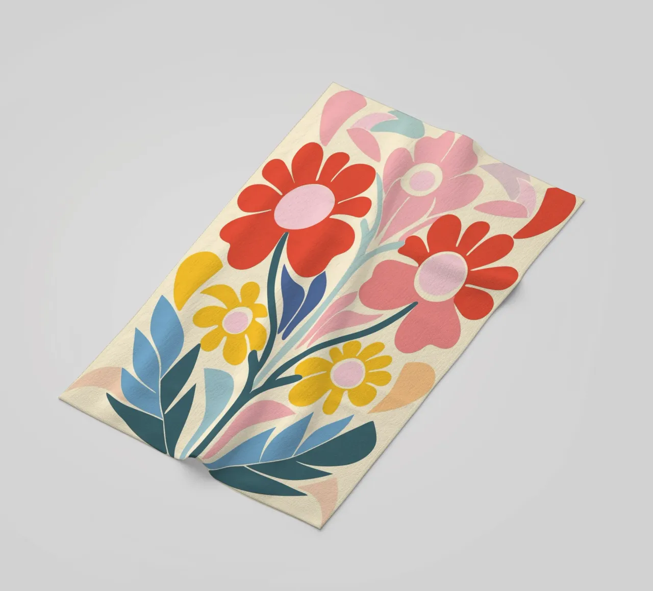 Design a splendore floreale telo mare da Whole©