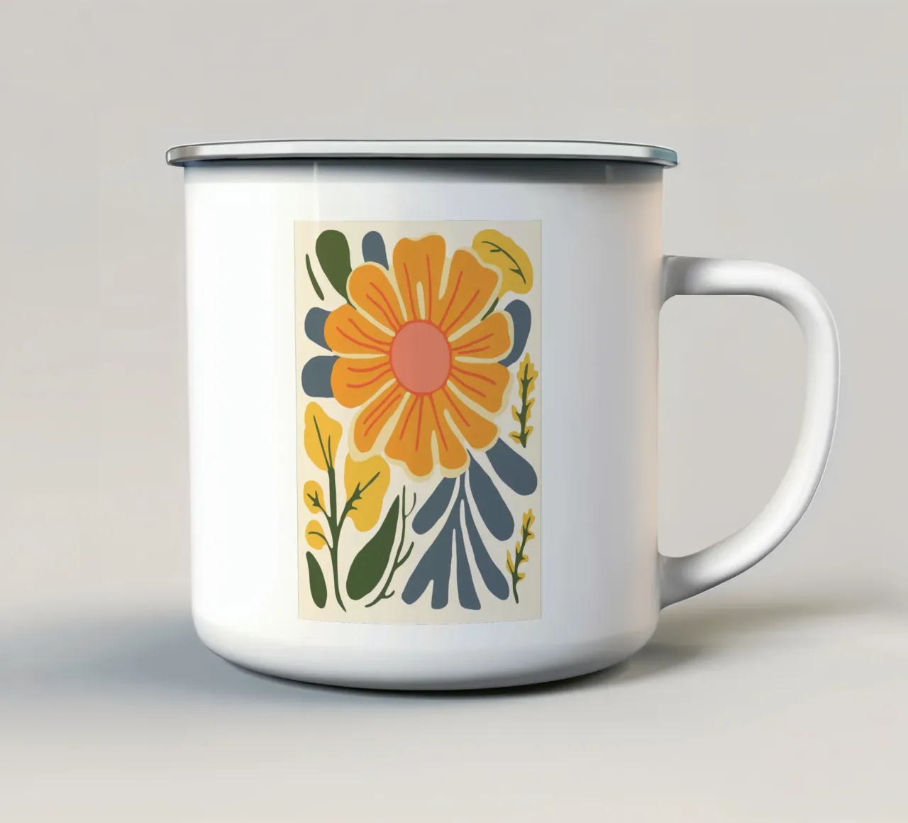 Eleganza floreale tazza in smalto da Whole©