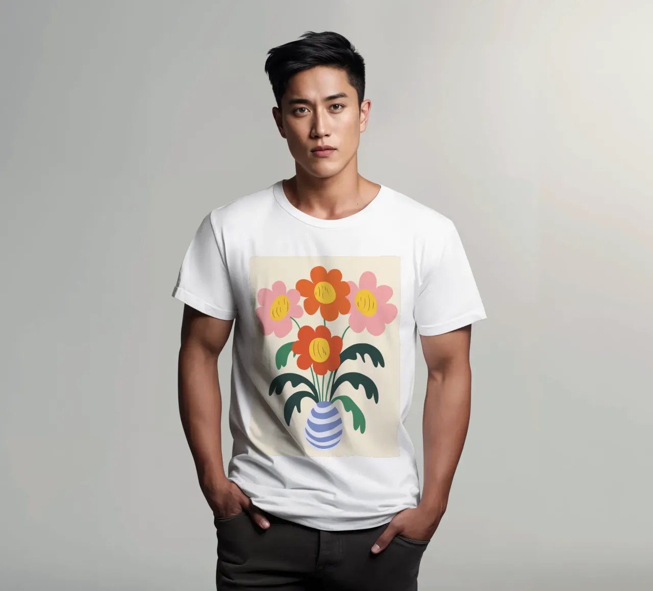 Colourful bouquet of flowers t-shirt by Whole©