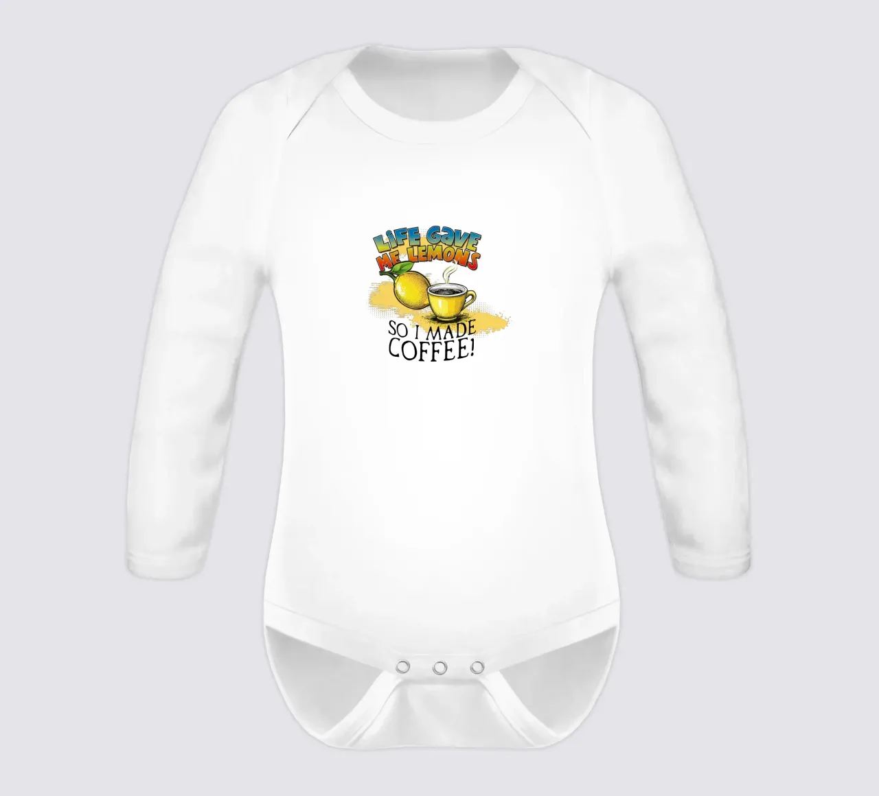 Lemons Langarm Babybody von Too Graphic