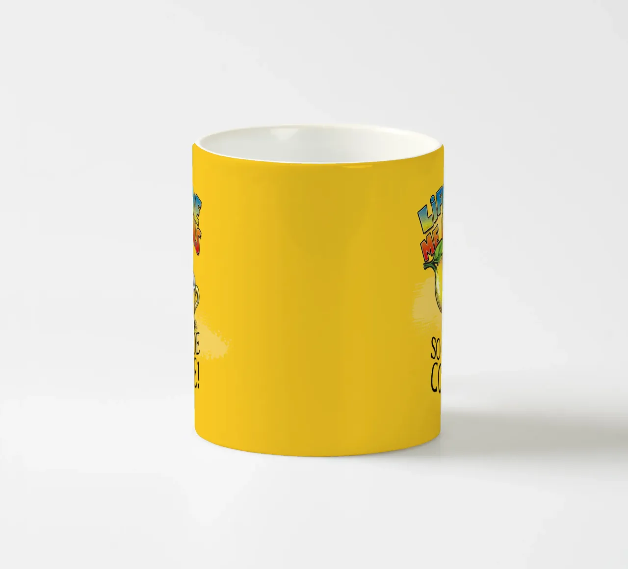 Lemons ceramic mug by Too Graphic