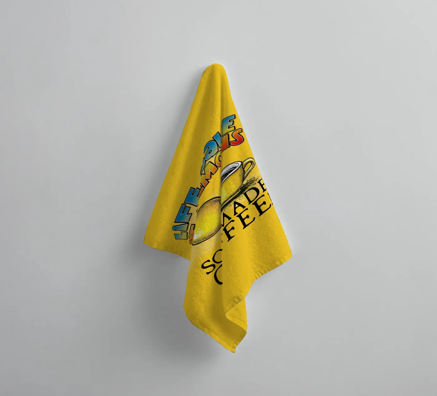 Lemons towel by Too Graphic