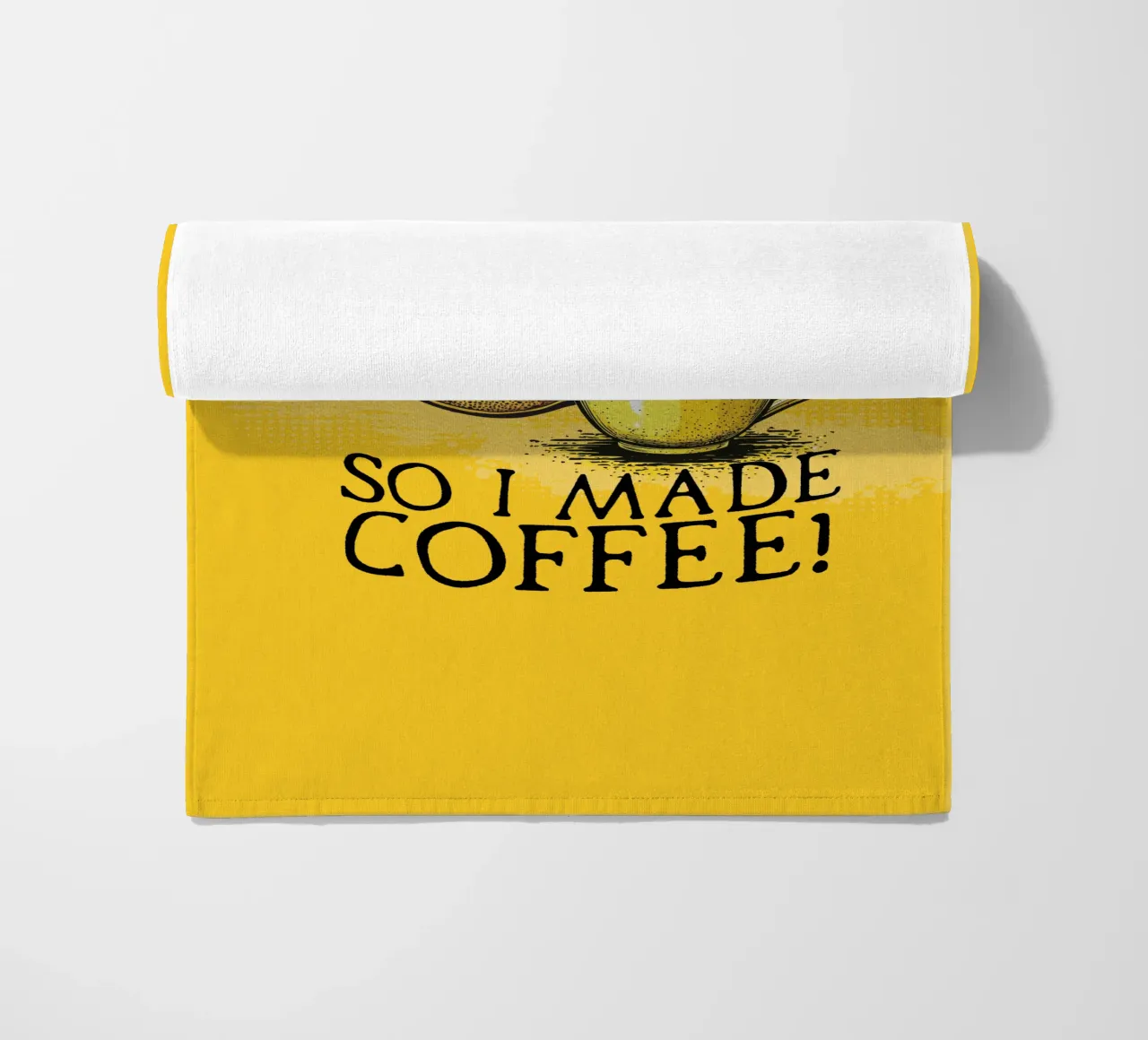 Lemons beach towel by Too Graphic