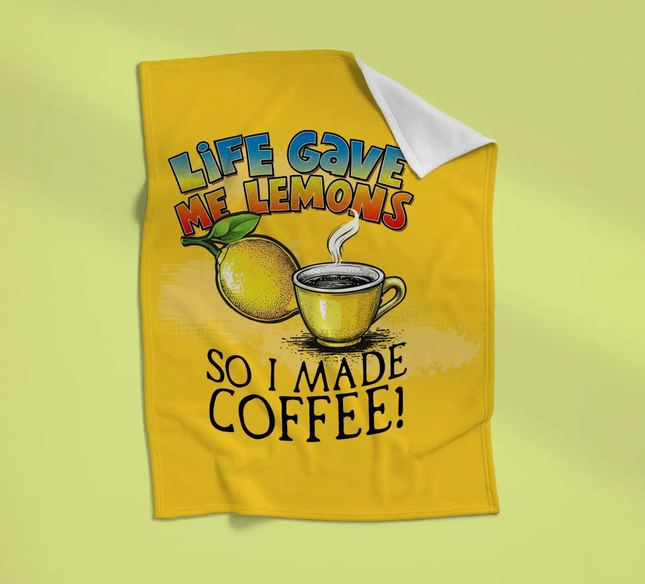 Lemons Fleecedecke von Too Graphic