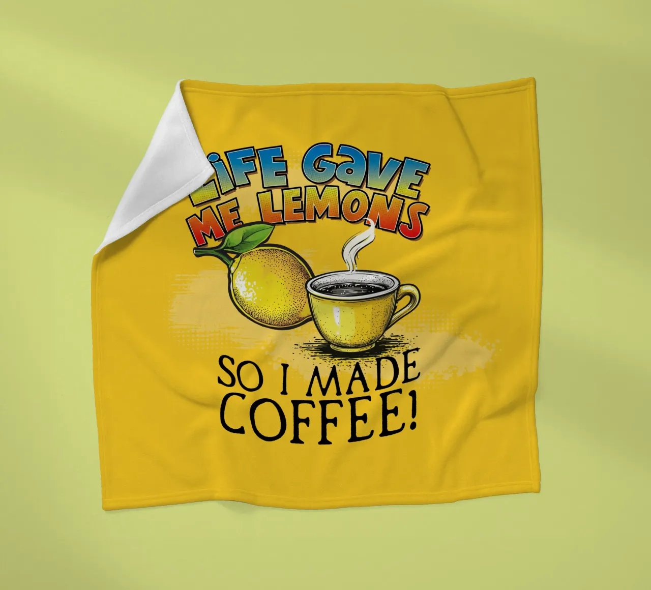 Lemons Fleecedecke von Too Graphic