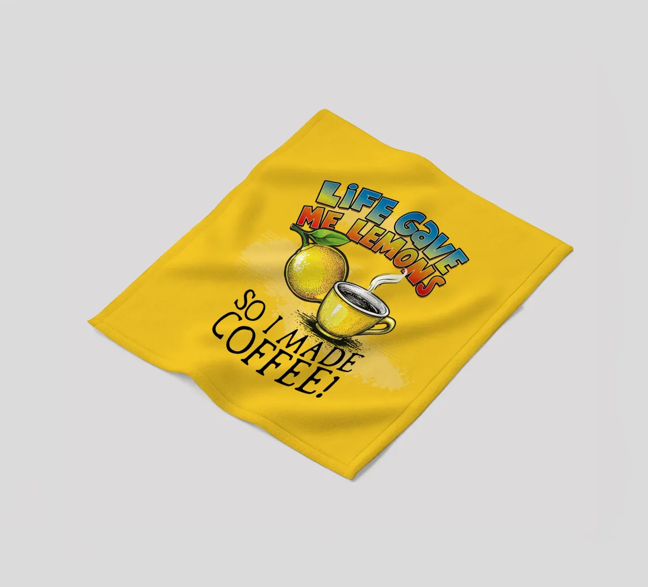 Lemons Fleecedecke von Too Graphic