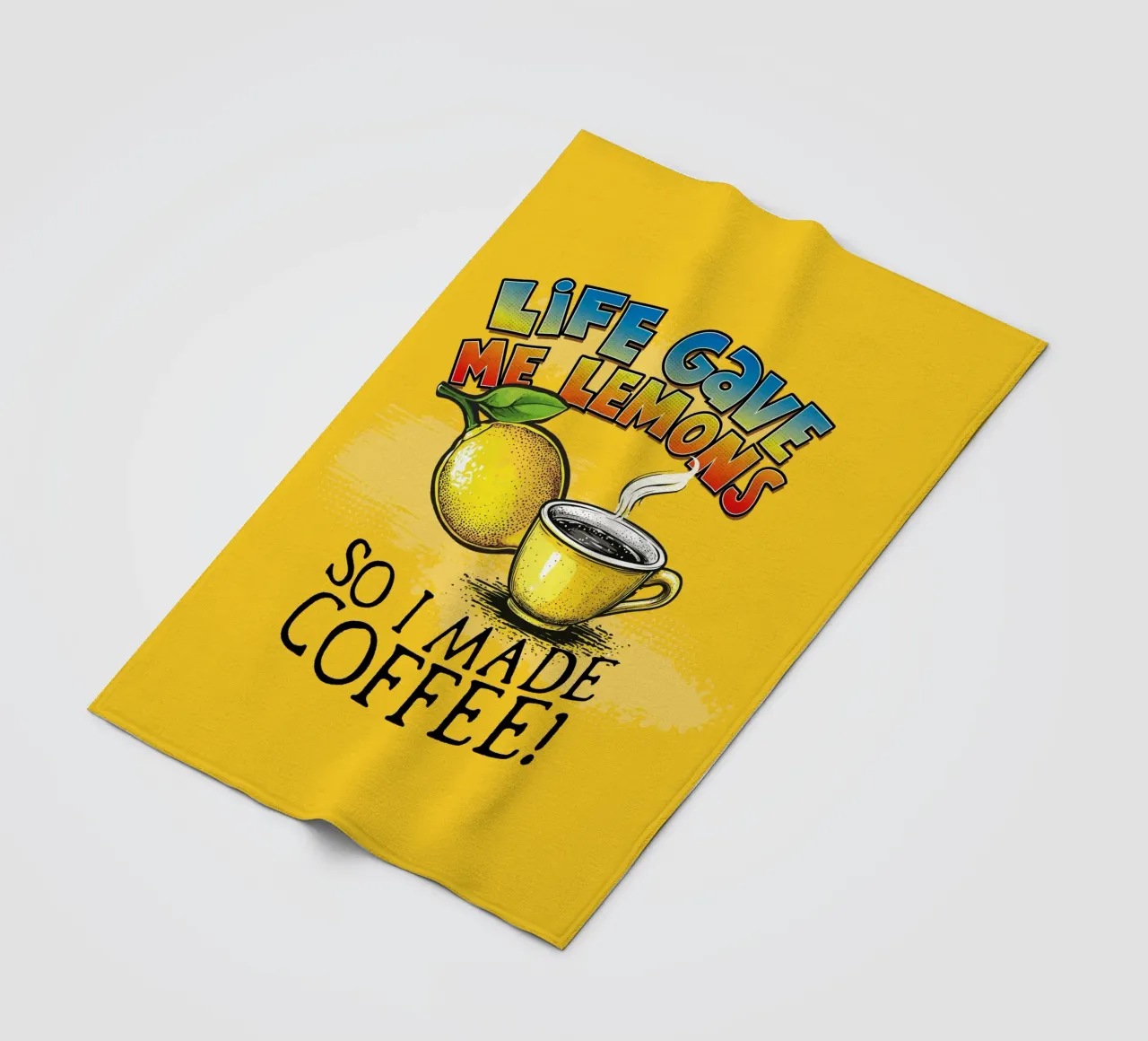 Lemons Fleecedecke von Too Graphic