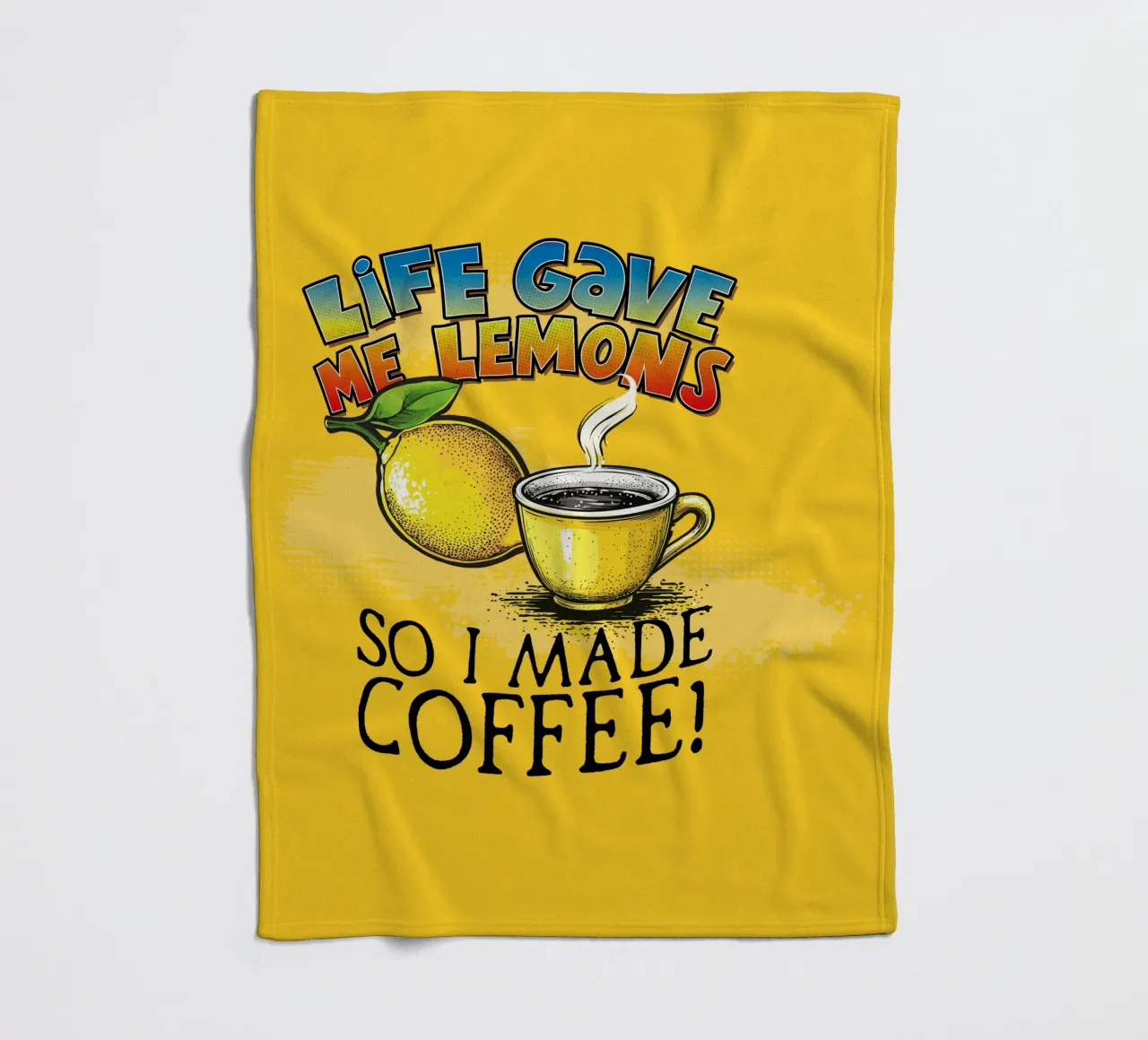 Lemons Fleecedecke von Too Graphic