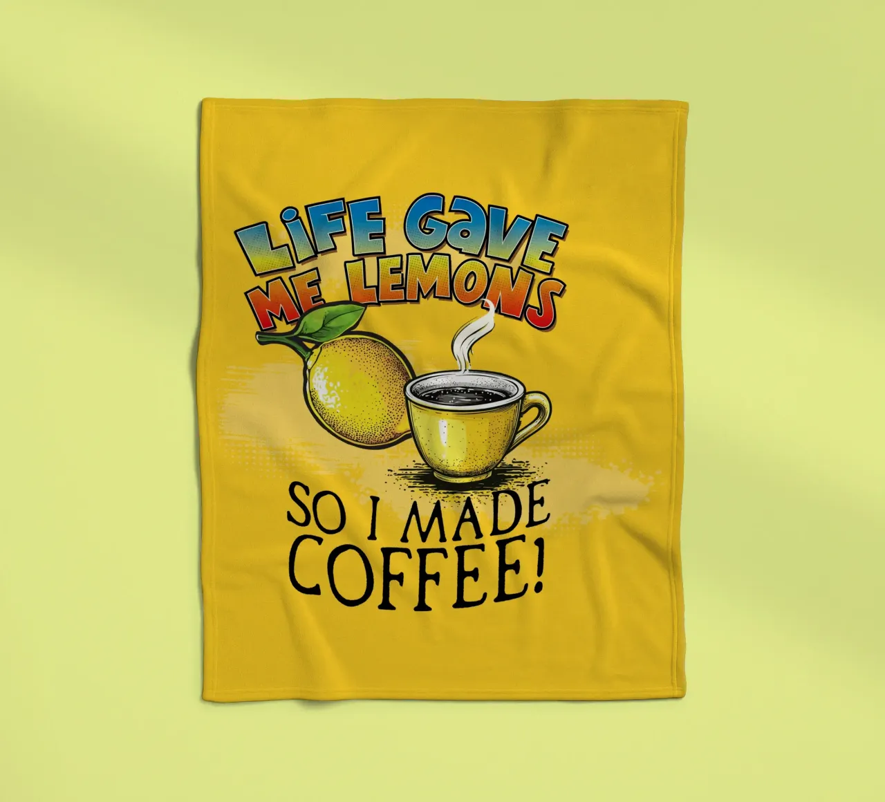 Lemons Fleecedecke von Too Graphic