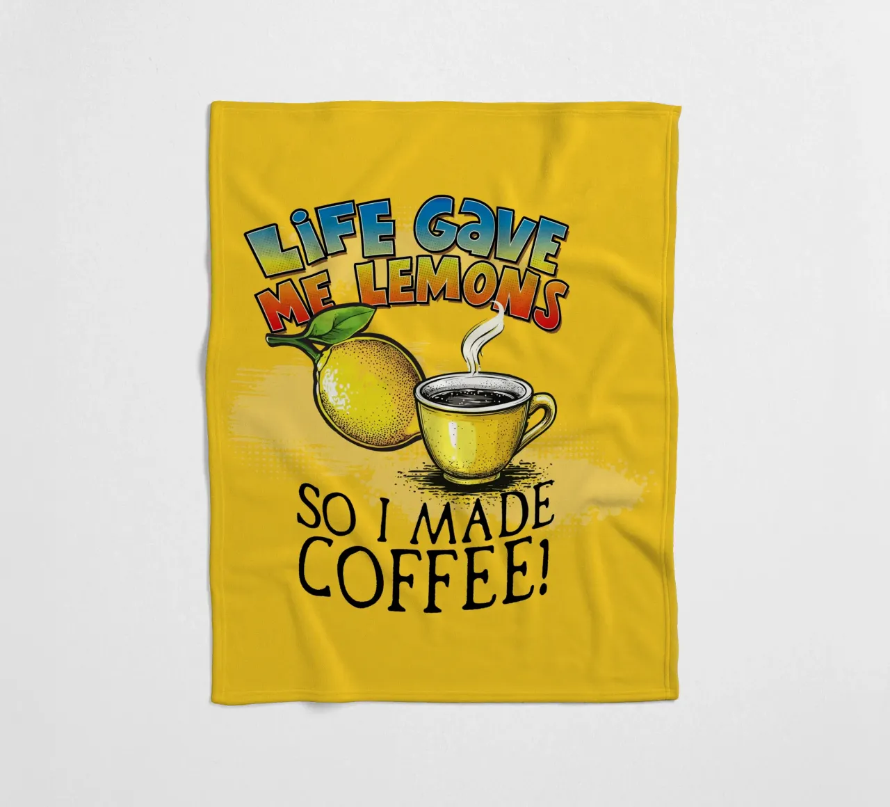 Lemons Fleecedecke von Too Graphic