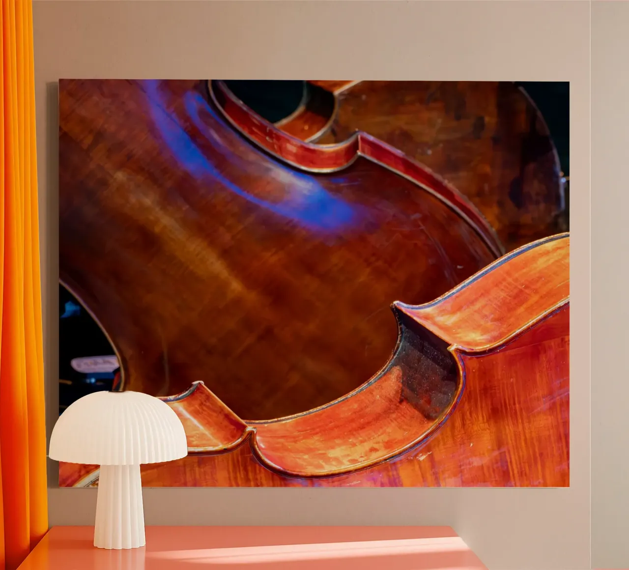 Cello canvas met Baklijst van anderm