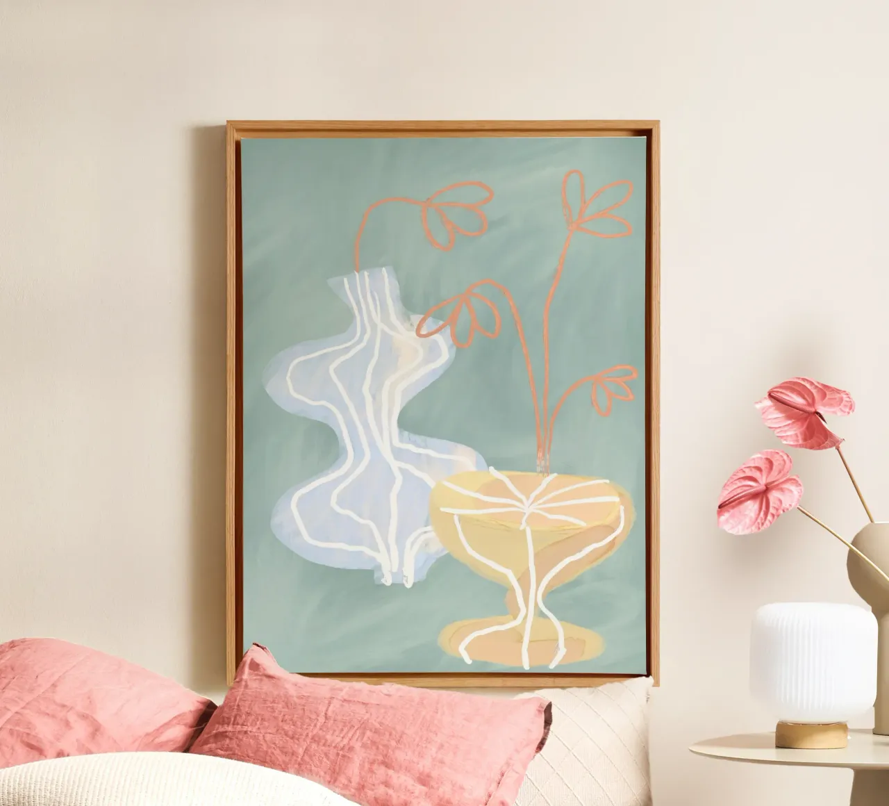 Vie Simple No 108 tela con Cornice a cassetta da treechild