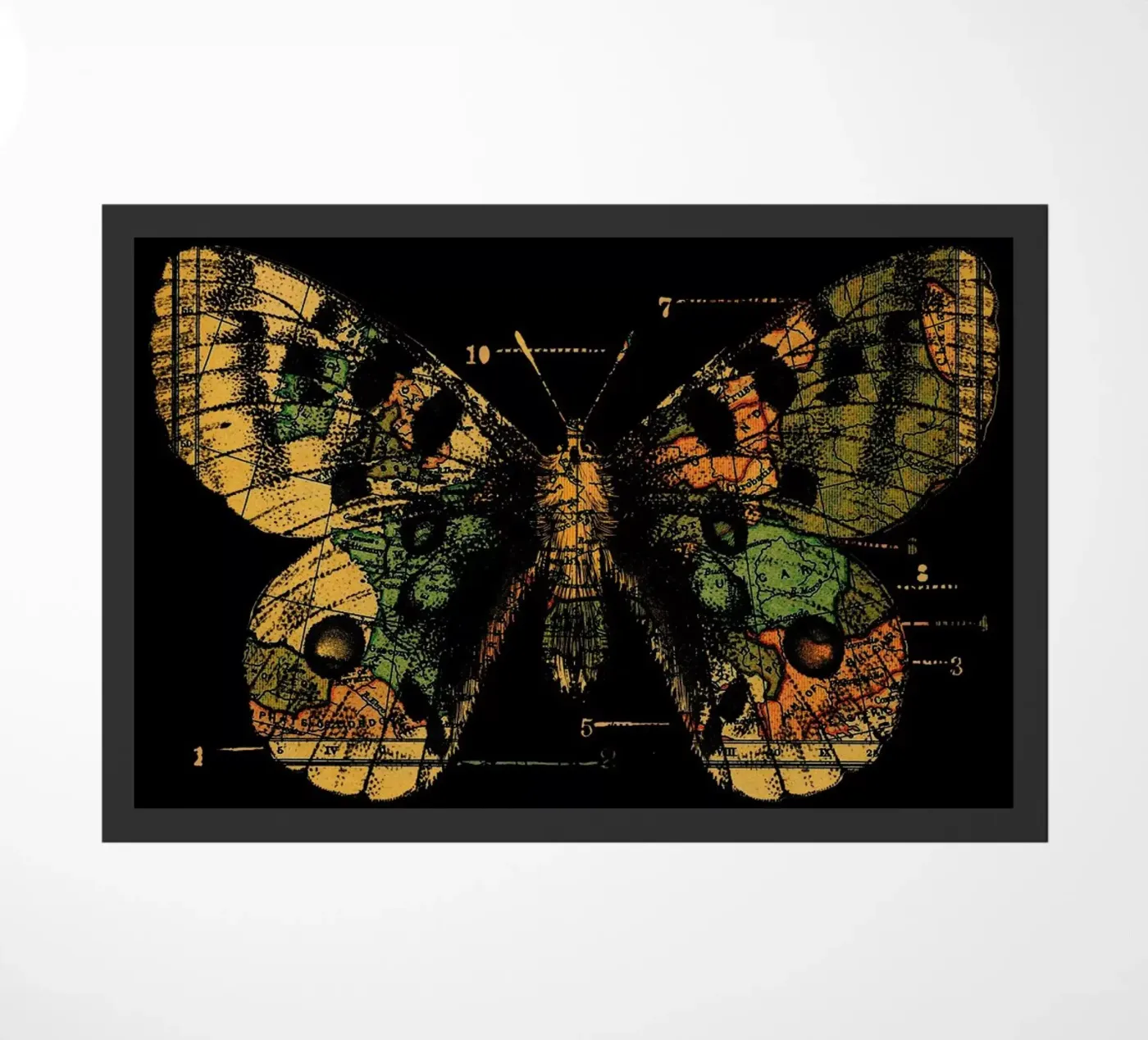 Time Flies deurmat van Tobe Fonseca