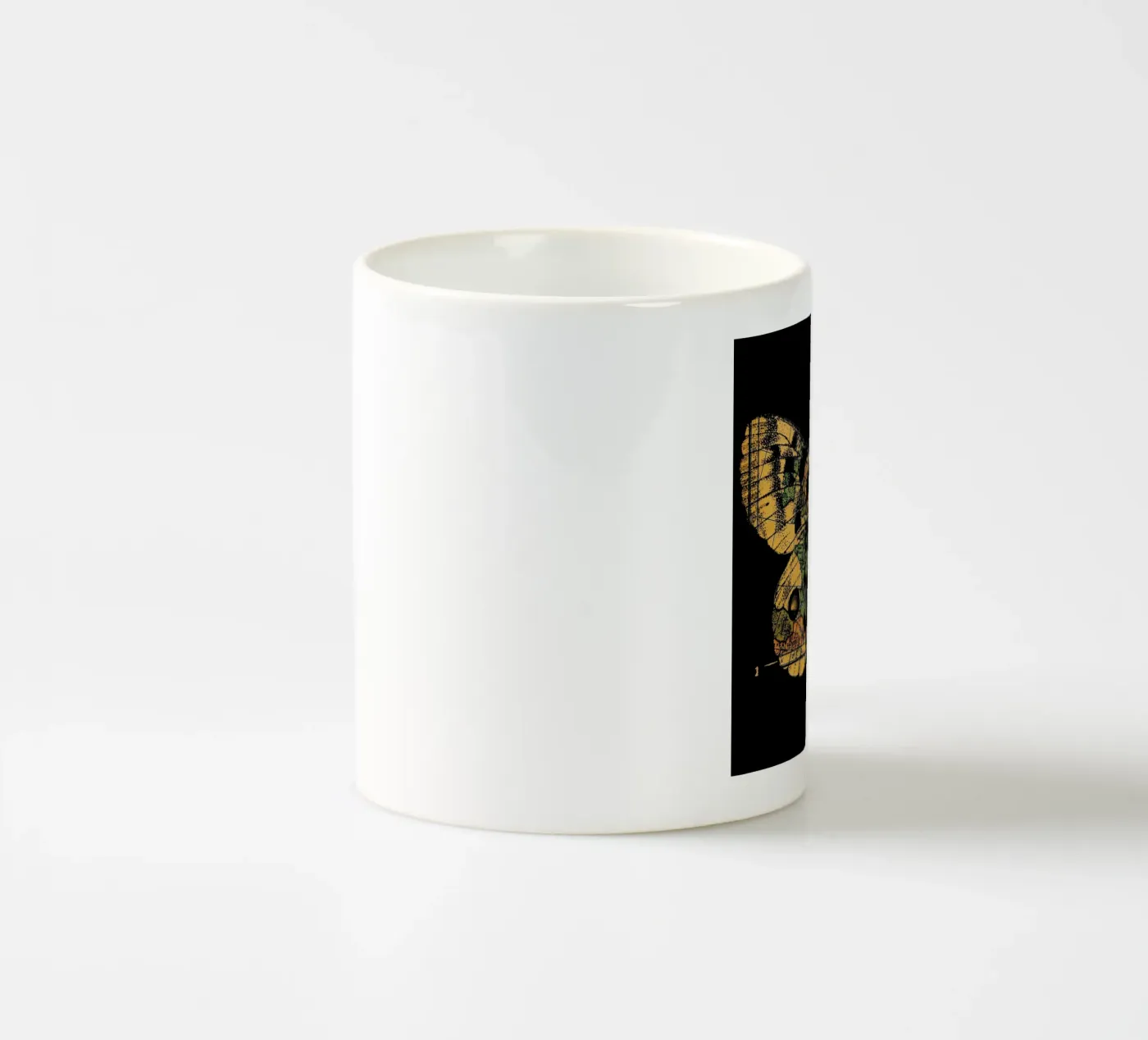 Time Flies ceramic mug by Tobe Fonseca