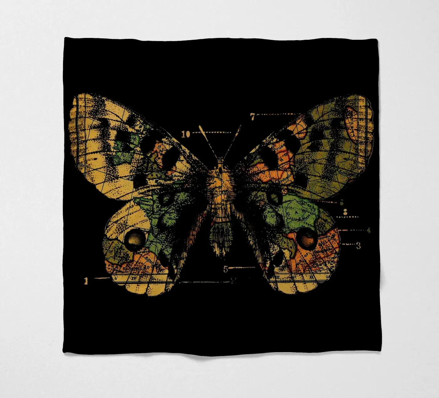 Time Flies Fleecedecke von Tobe Fonseca