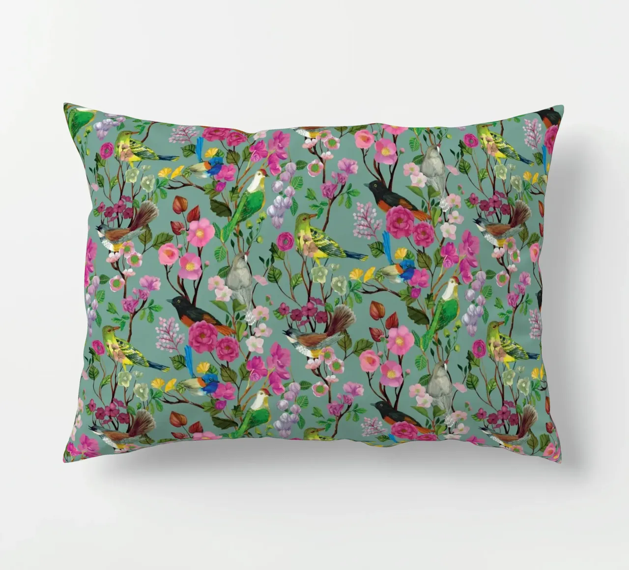 Cecilia Mok - Uovo d'anatra a cineserie Birds and Blooms cuscino da The Artcircle