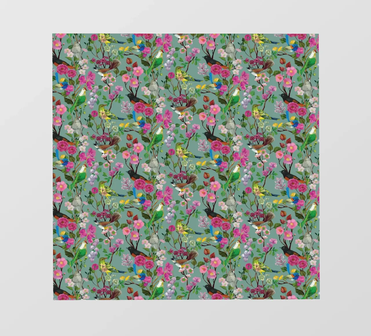Cecilia Mok - Uovo d'anatra a cineserie Birds and Blooms telo in pvc da The Artcircle