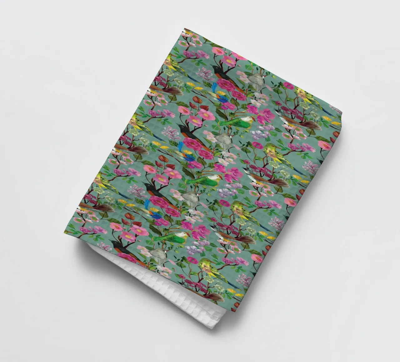 Cecilia Mok - Œuf de canard Chinoiserie Birds and Blooms torchon de The Artcircle