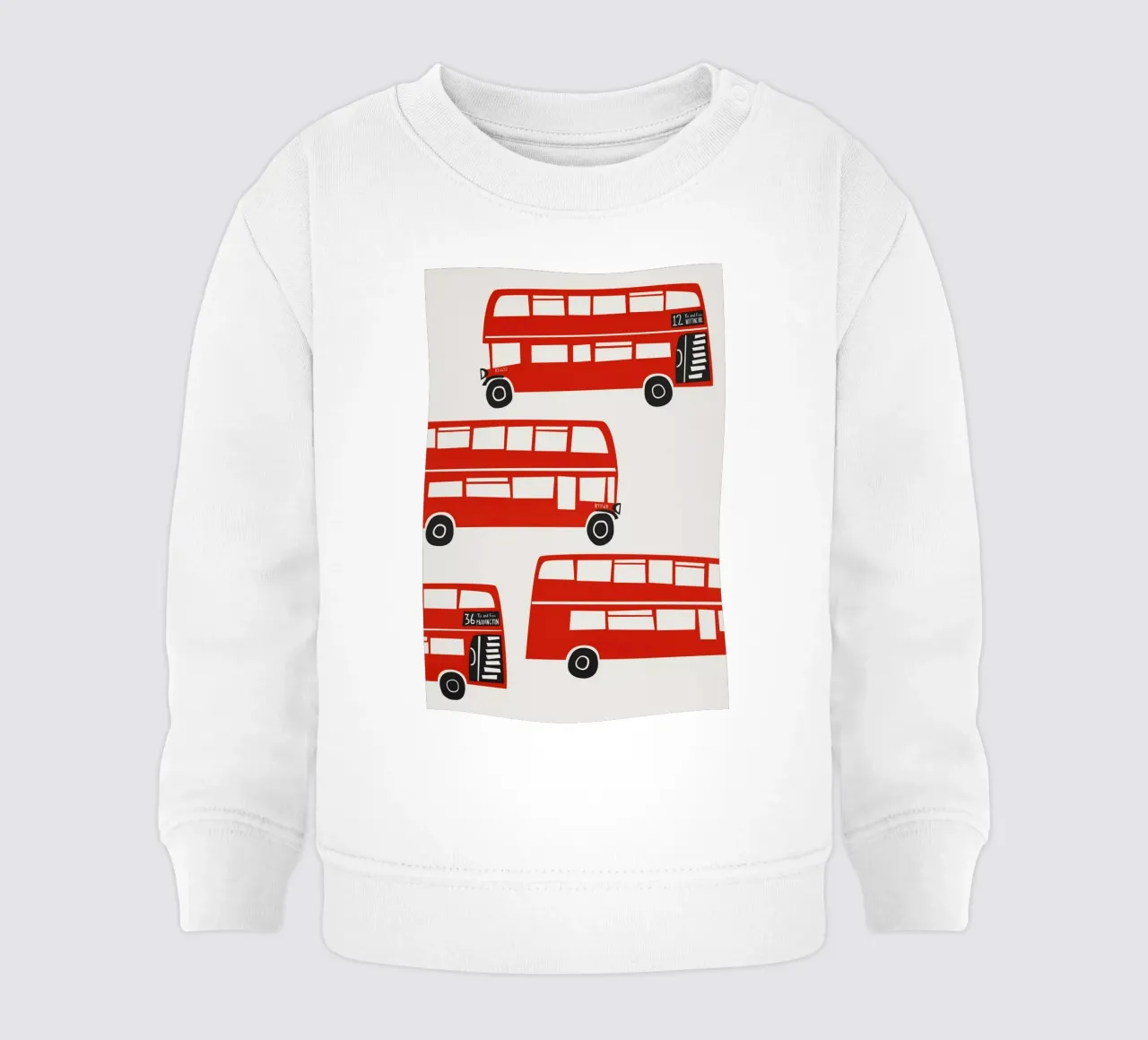 Autobus Londra felpa neonato da Fox & Velvet