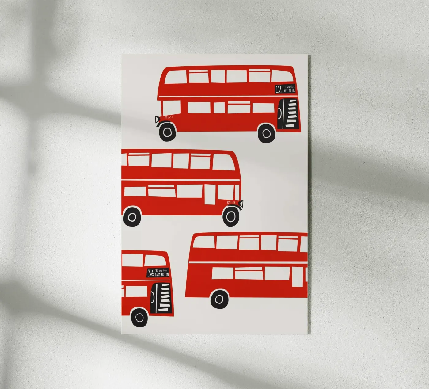 London Busses plexiglass da Fox & Velvet