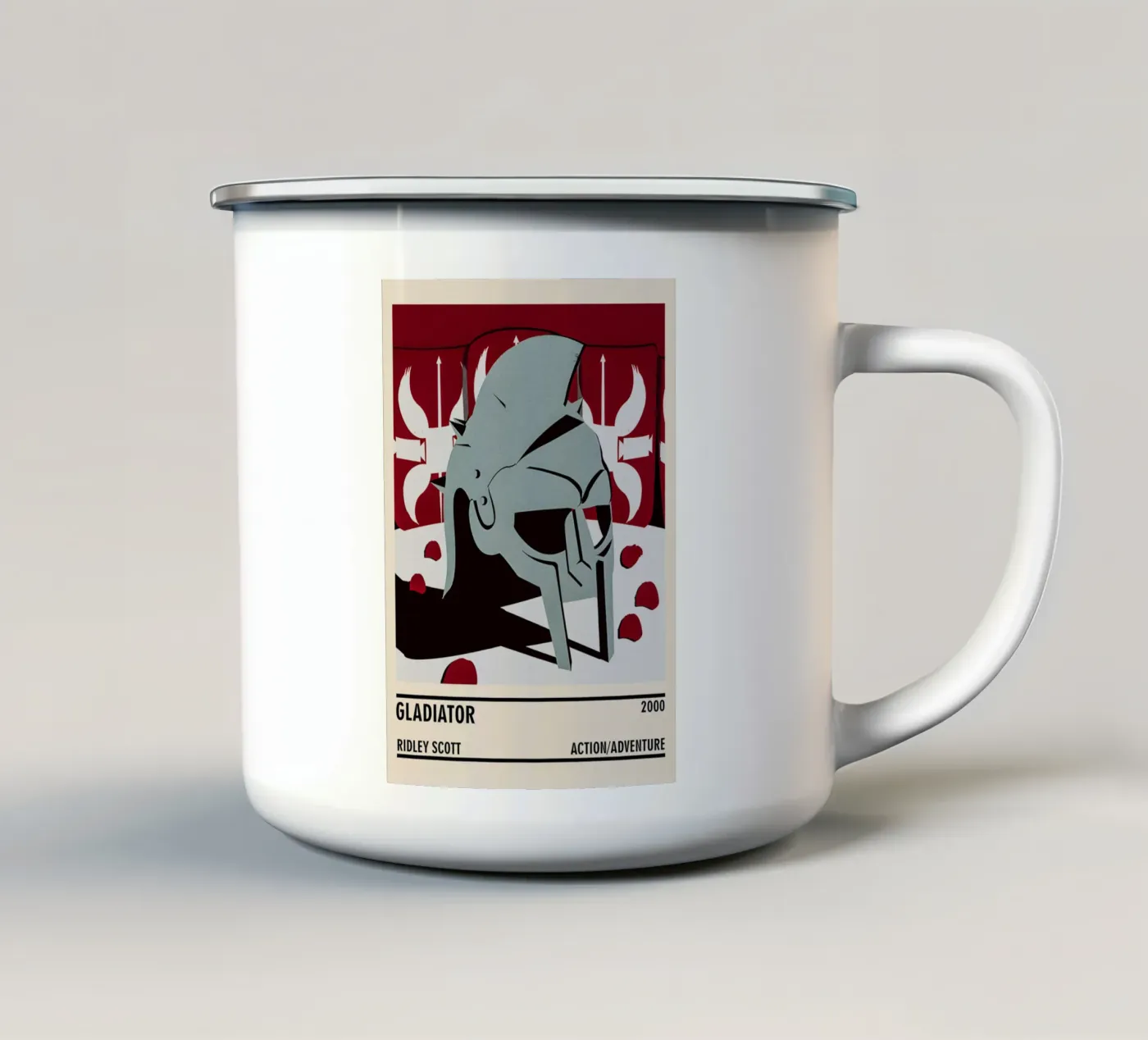 Gladiator enamel mug by TheArtstudio