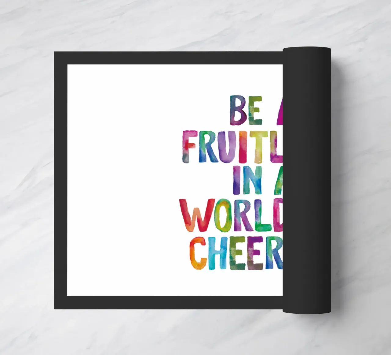 Essere un Fruitloop in un mondo di Cheerios zerbino da THE MOTIVATED TYPE